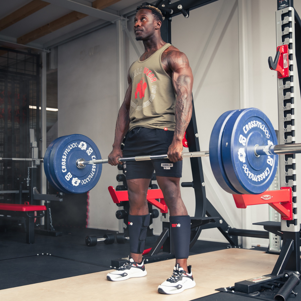 Gorilla Wear Kuit Sleeves - Zwart - In gebruik