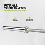 VirtuFit Olympische Halterstang - 50 mm - 200 cm