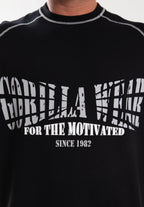 Gorilla Wear Finley Oversized T-shirt - Zwart/Grijs - In gebruik