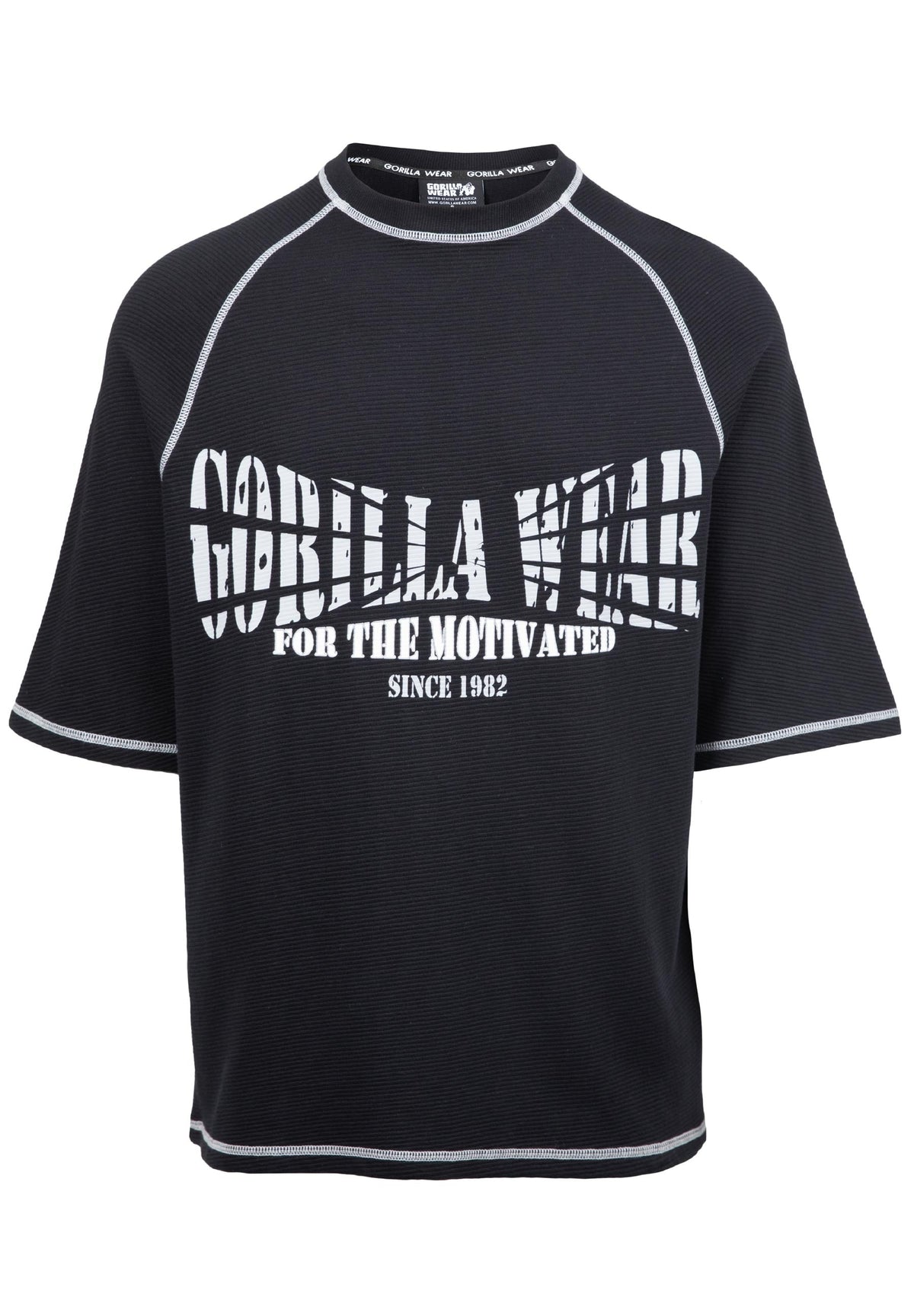 Gorilla Wear Finley Oversized T-shirt - Zwart/Grijs - Afbeelding 8
