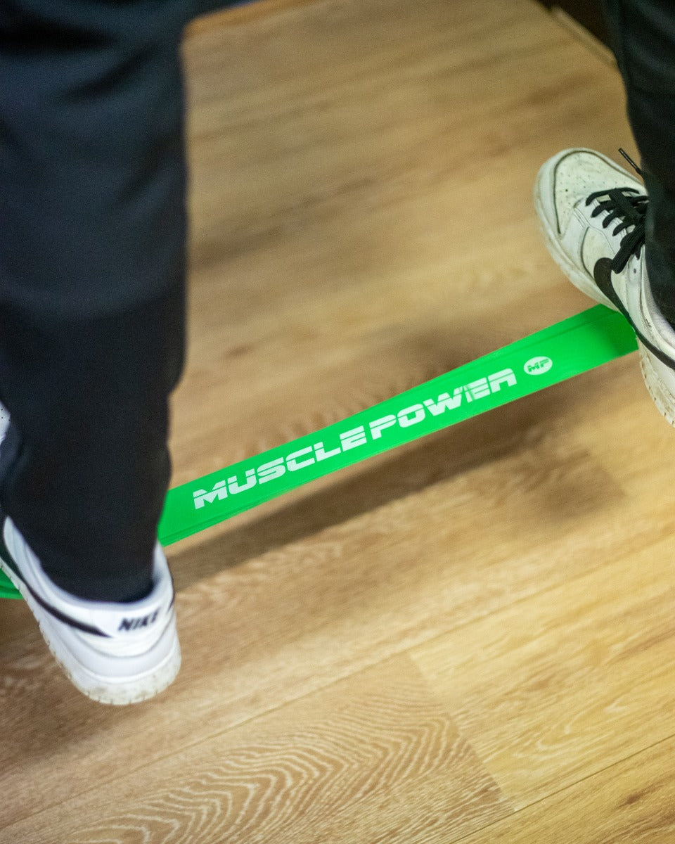 Muscle Power Power Band - Groen - Sterk - In gebruik