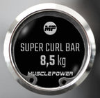 Muscle Power Olympische Super Curl Bar - In gebruik