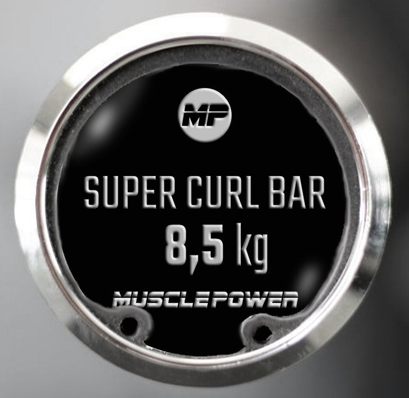 Muscle Power Olympische Super Curl Bar - In gebruik