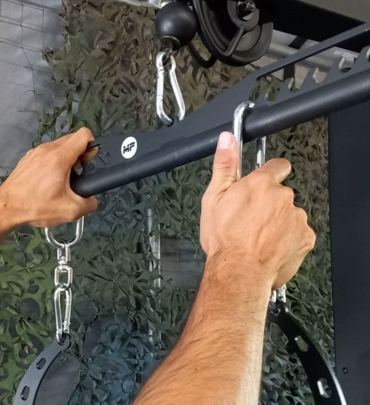 Muscle Power Short Bar - RO-T7 - In gebruik