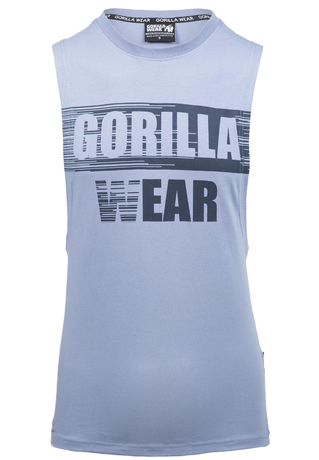 Gorilla Wear Lopez Drop Armhole Tank Top - Stonewash Blauw - Afbeelding 7