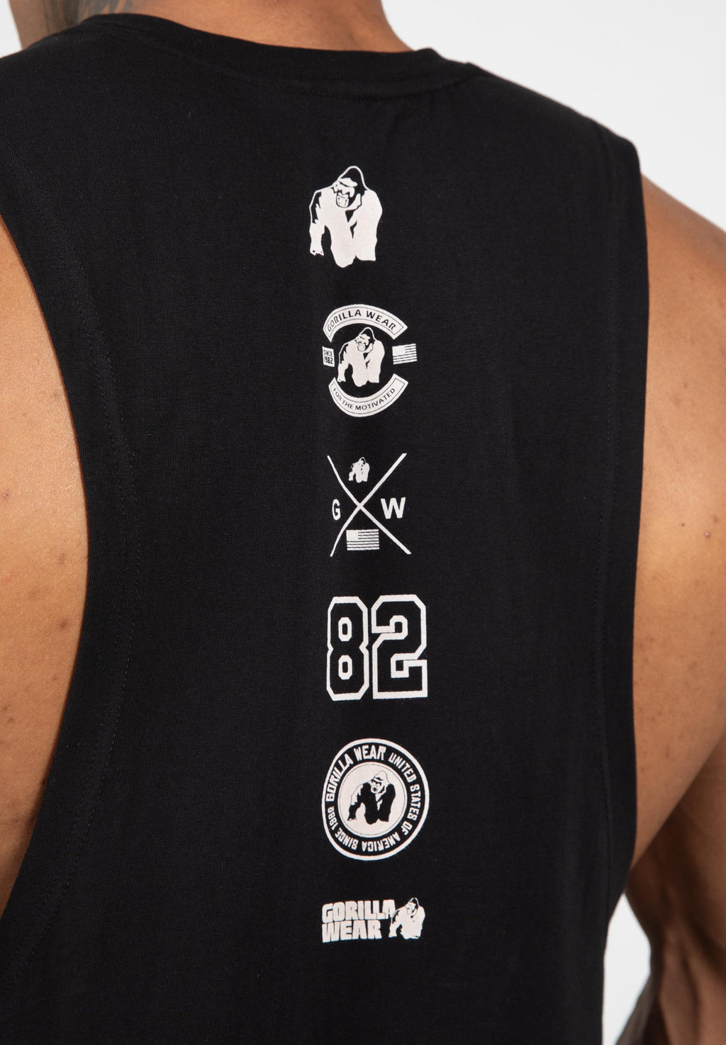 Gorilla Wear Lopez Drop Armhole Tank Top - Zwart - Afbeelding 5