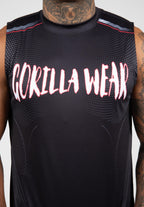 Gorilla Wear Clayton Tank Top - Zwart/Rood - Afbeelding 5