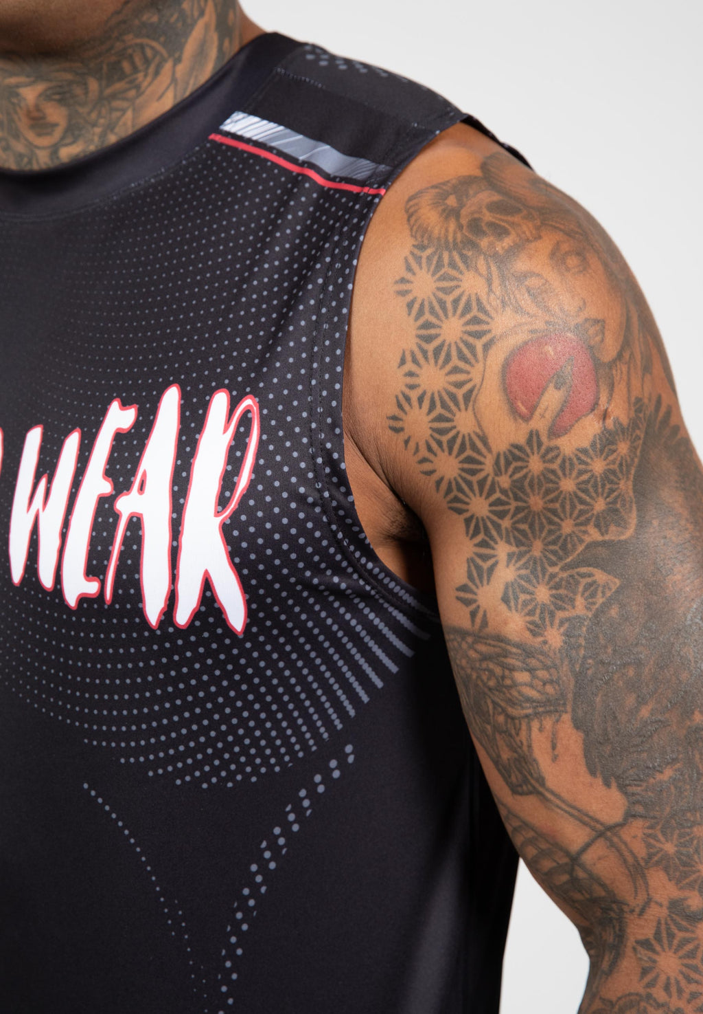 Gorilla Wear Clayton Tank Top - Zwart/Rood - Afbeelding 7