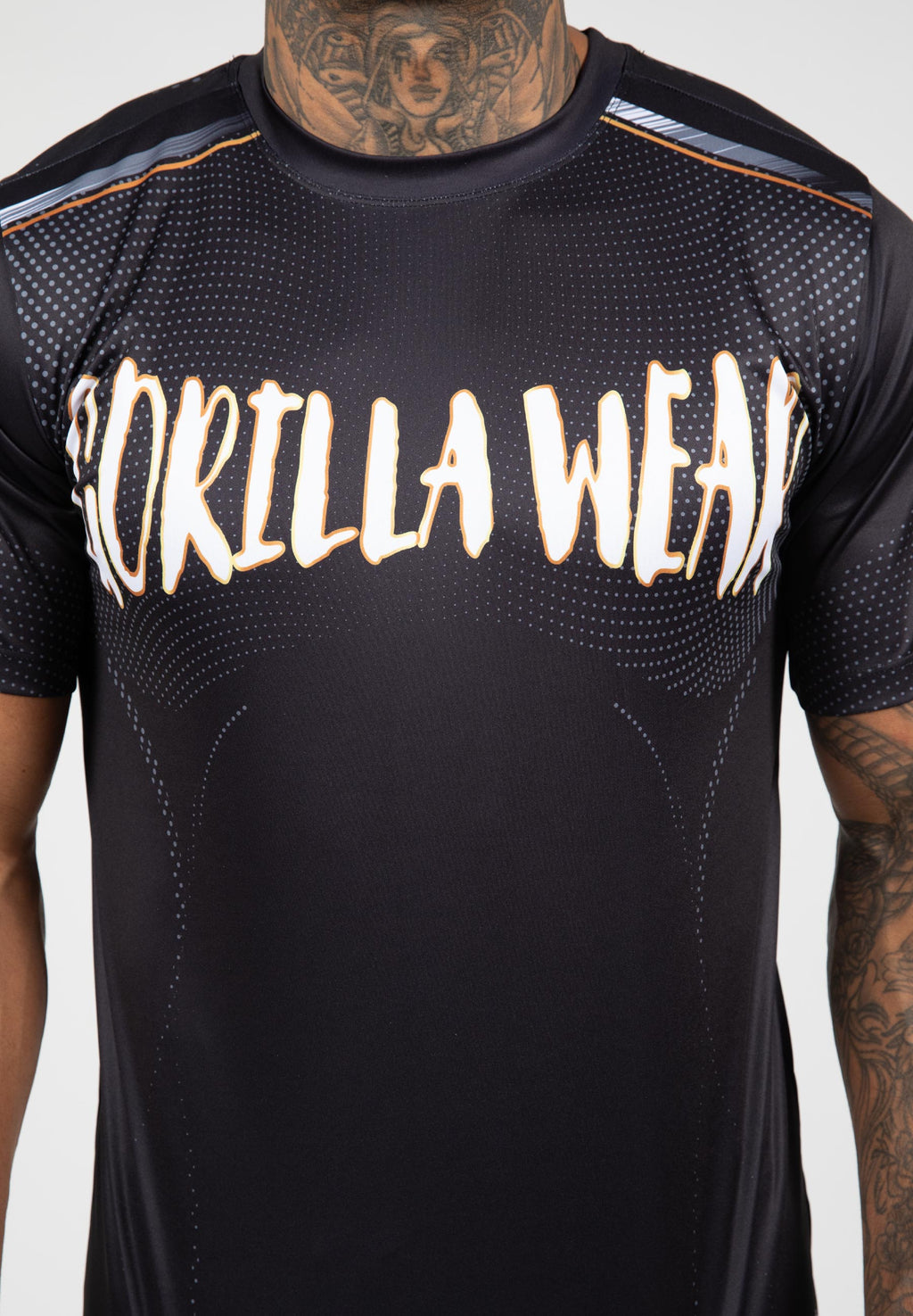 Gorilla Wear Clayton T-shirt - Zwart/Goud - Afbeelding 5