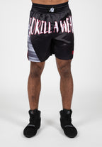 Gorilla Wear Clayton Boxing Shorts - Zwart/Rood - Afbeelding 5
