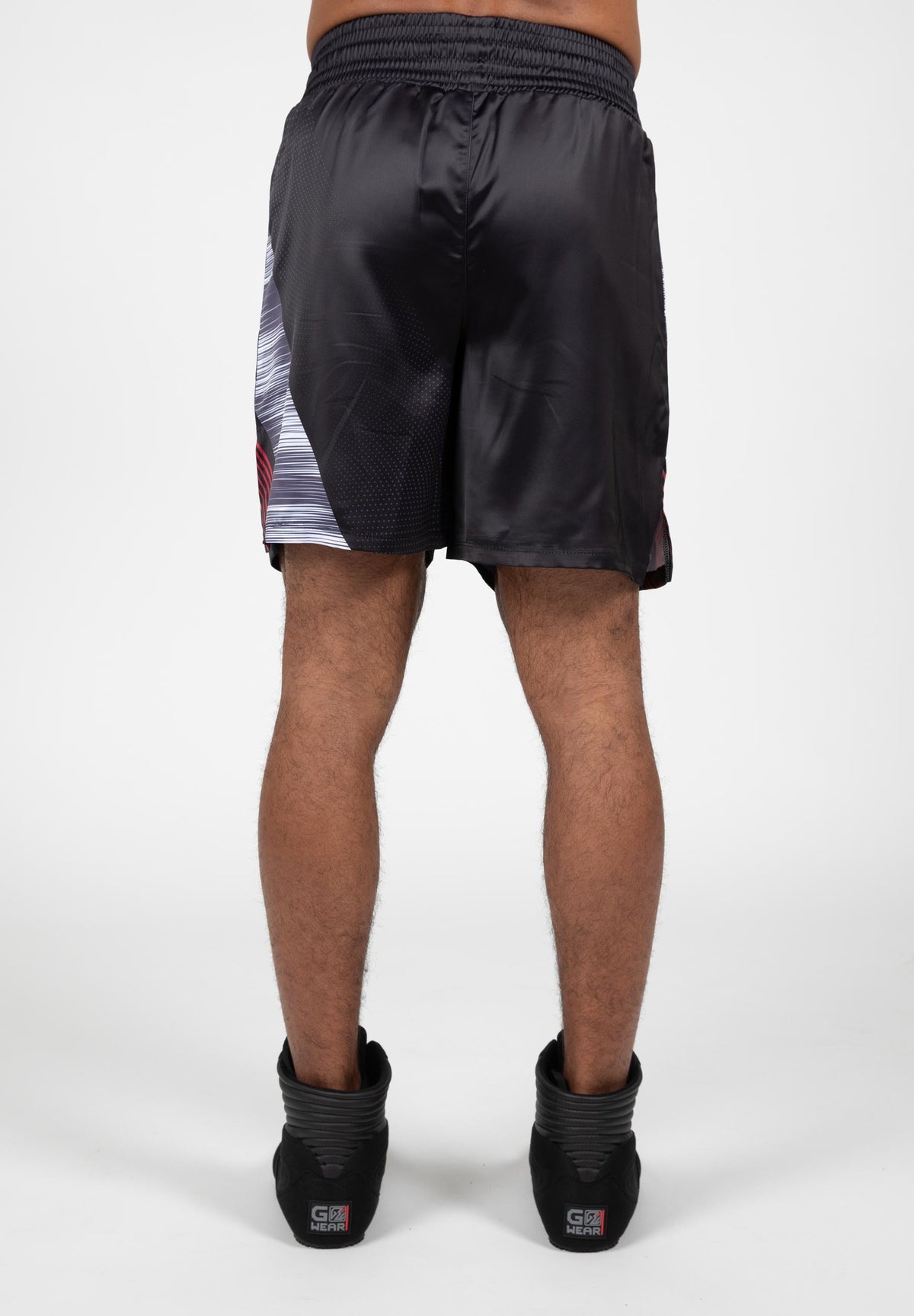 Gorilla Wear Clayton Boxing Shorts - Zwart/Rood - Afbeelding 6
