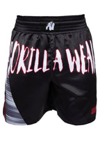 Gorilla Wear Clayton Boxing Shorts - Zwart/Rood - Afbeelding 9