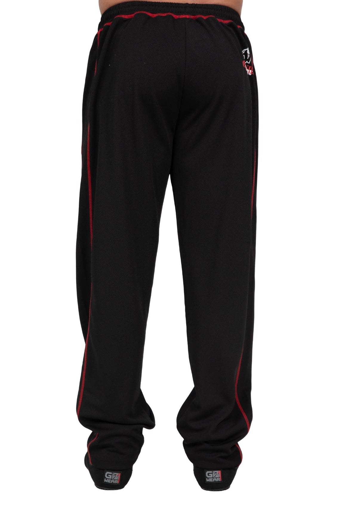 Gorilla Wear Marlow Mesh Pants - Zwart/Rood - Afbeelding 10