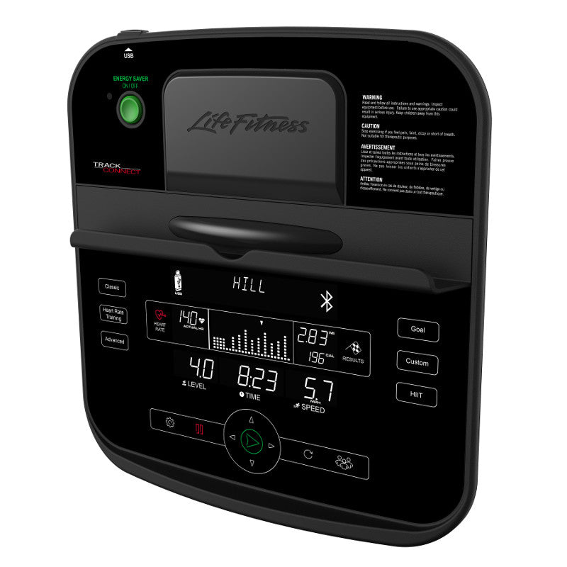Life Fitness RS3 Track Connect Ligfiets - In gebruik
