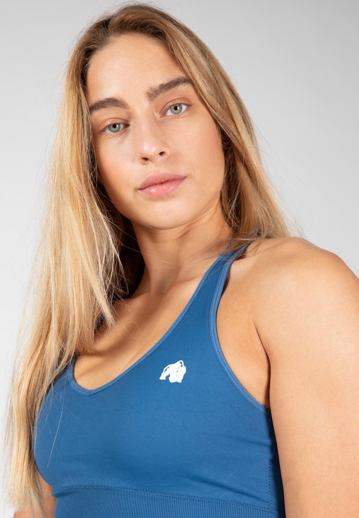 Gorilla Wear Hilton Seamless Sportbeha - Blauw - Afbeelding 5