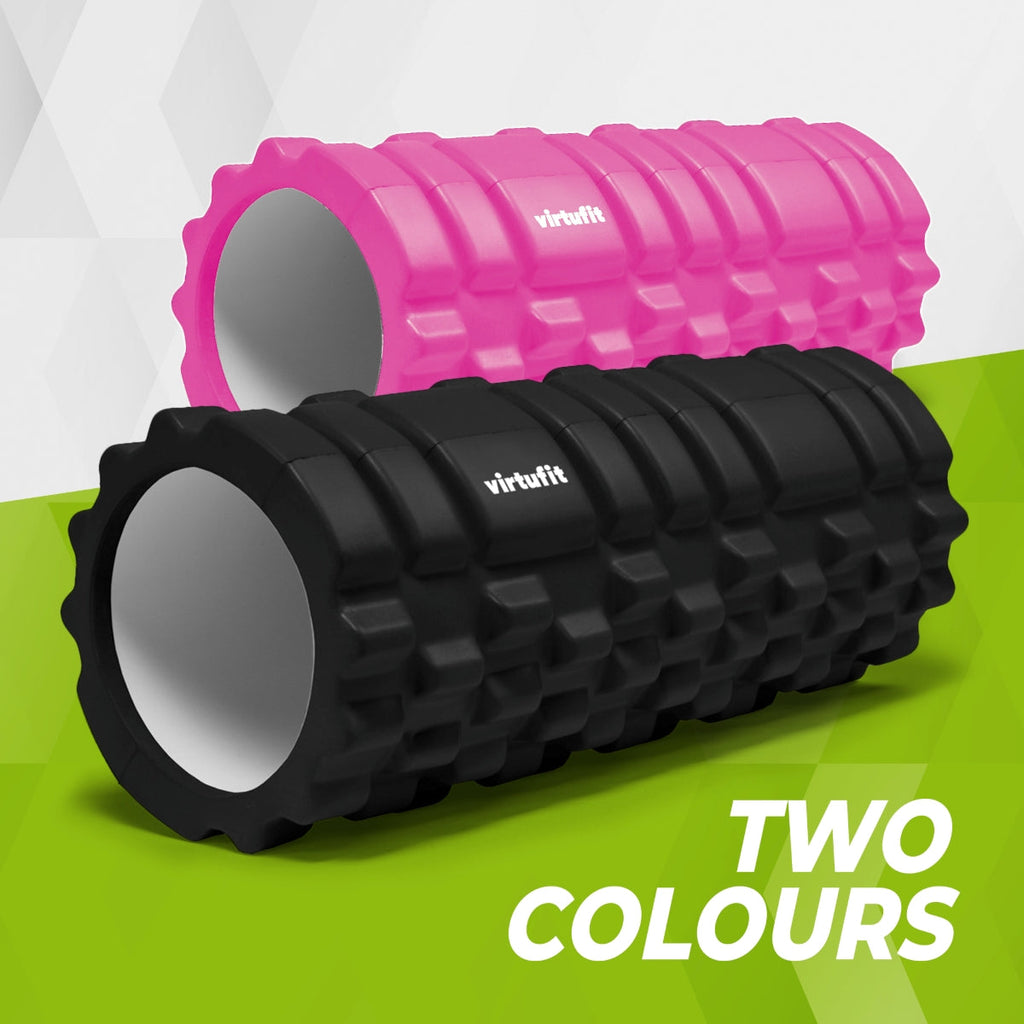 VirtuFit Grid Foam Roller - Massage roller - 33 cm - Zwart - Afbeelding 5