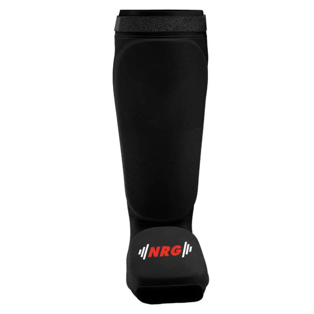 NRG Fitness SIBB Scheenbeschermers Shin & Instep - Zwart - In gebruik