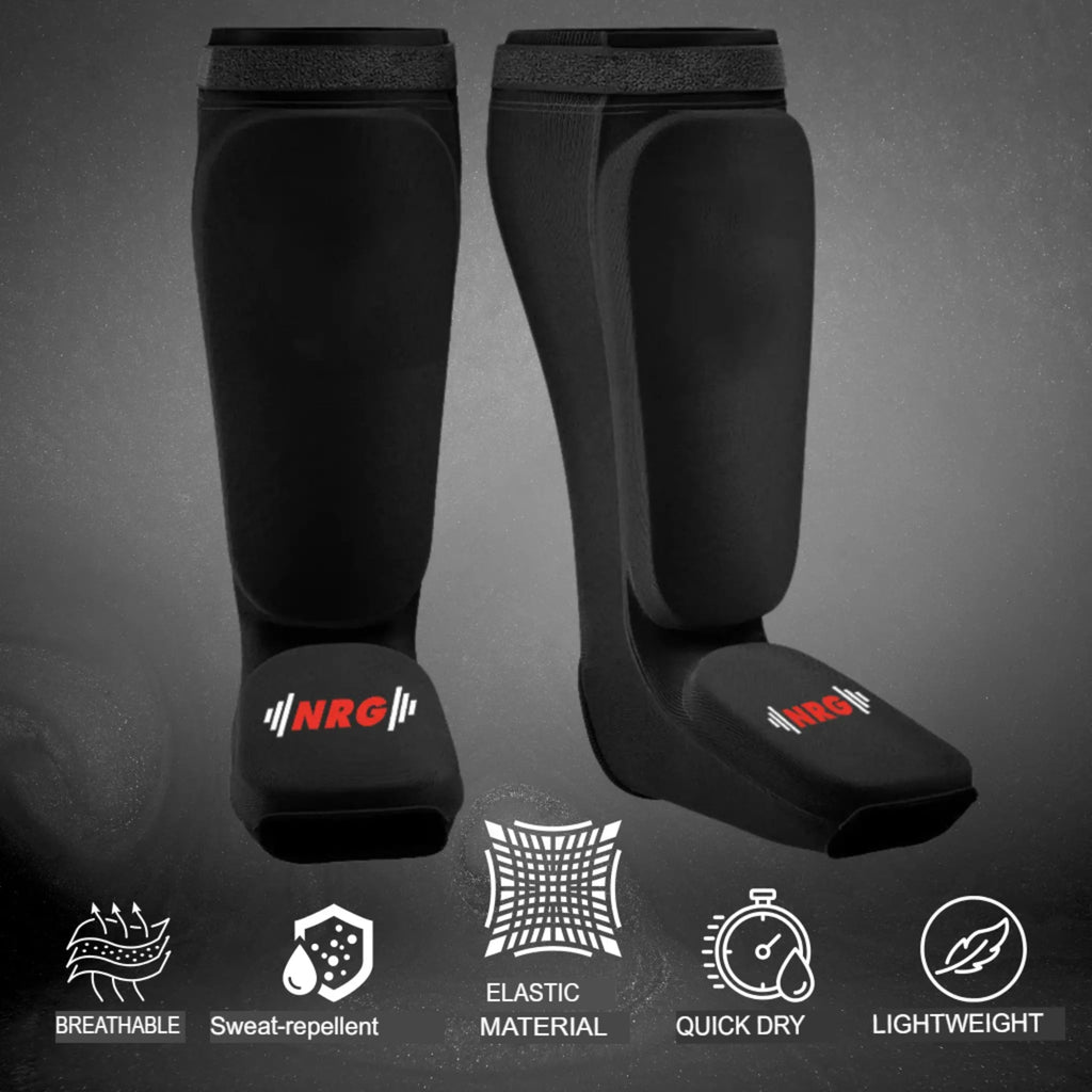 NRG Fitness SIBB Scheenbeschermers Shin & Instep - Zwart - Afbeelding 5