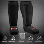 NRG Fitness SIBB Scheenbeschermers Shin & Instep - Zwart - Afbeelding 5