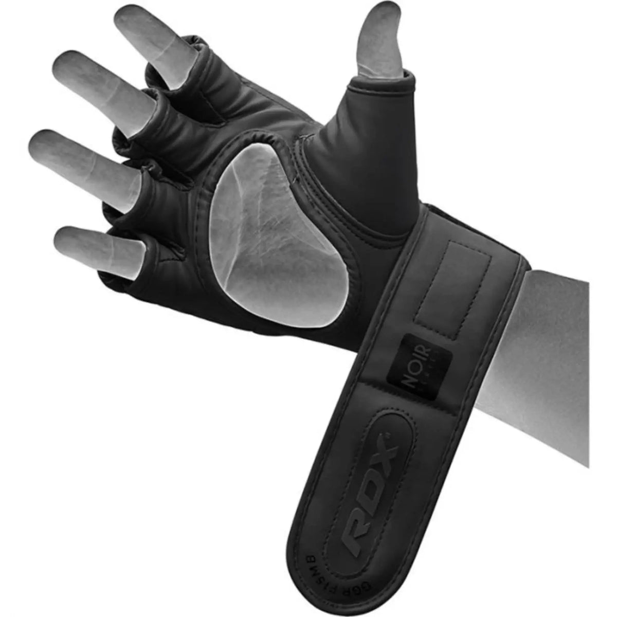 RDX Sports F15 Noir MMA Grappling Gloves - Zwart - Afbeelding 7