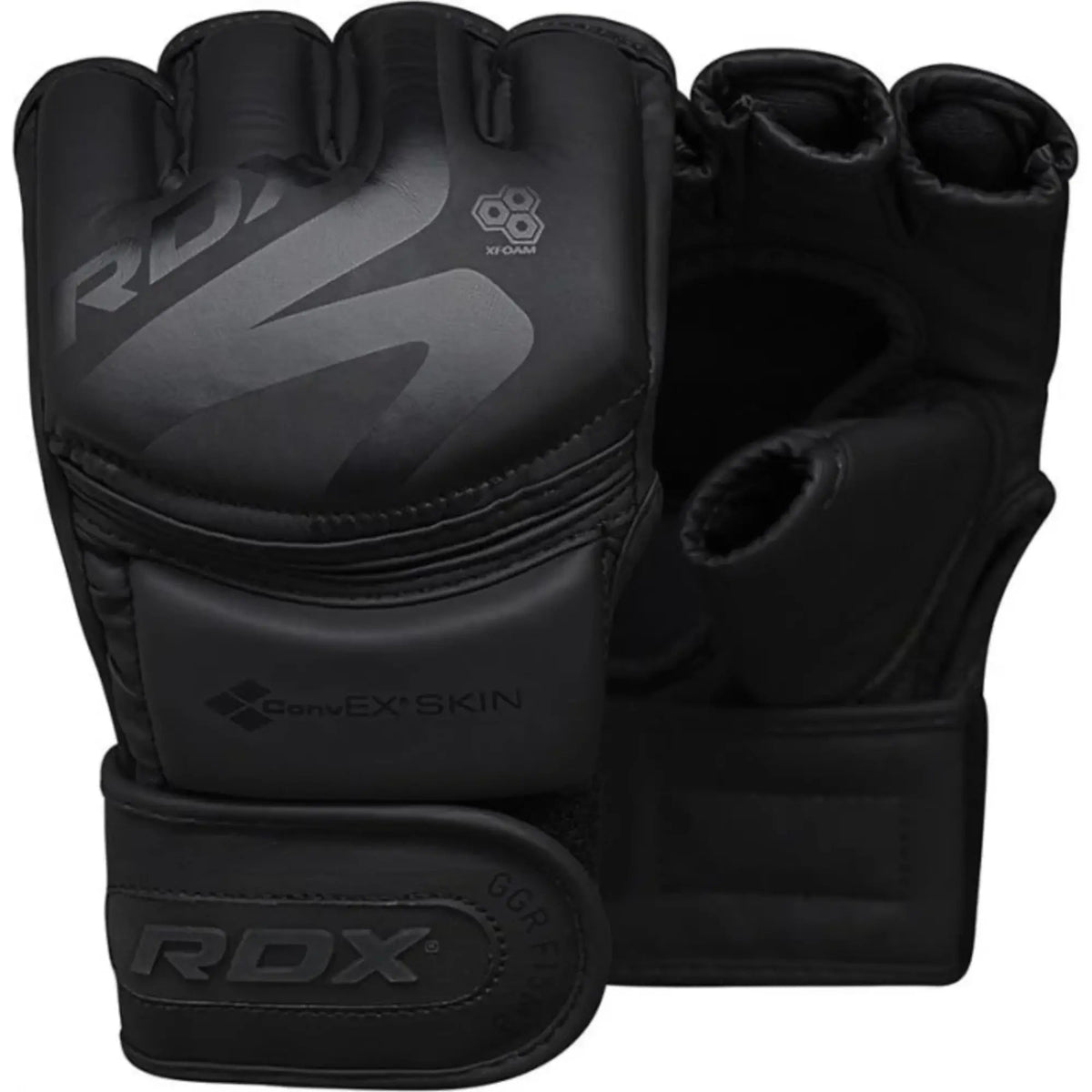 RDX Sports F15 Noir MMA Grappling Gloves - Zwart - Afbeelding 8