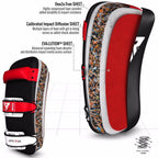 RDX Sports Stootkussen - Thai Kick Pad - Rood - In gebruik