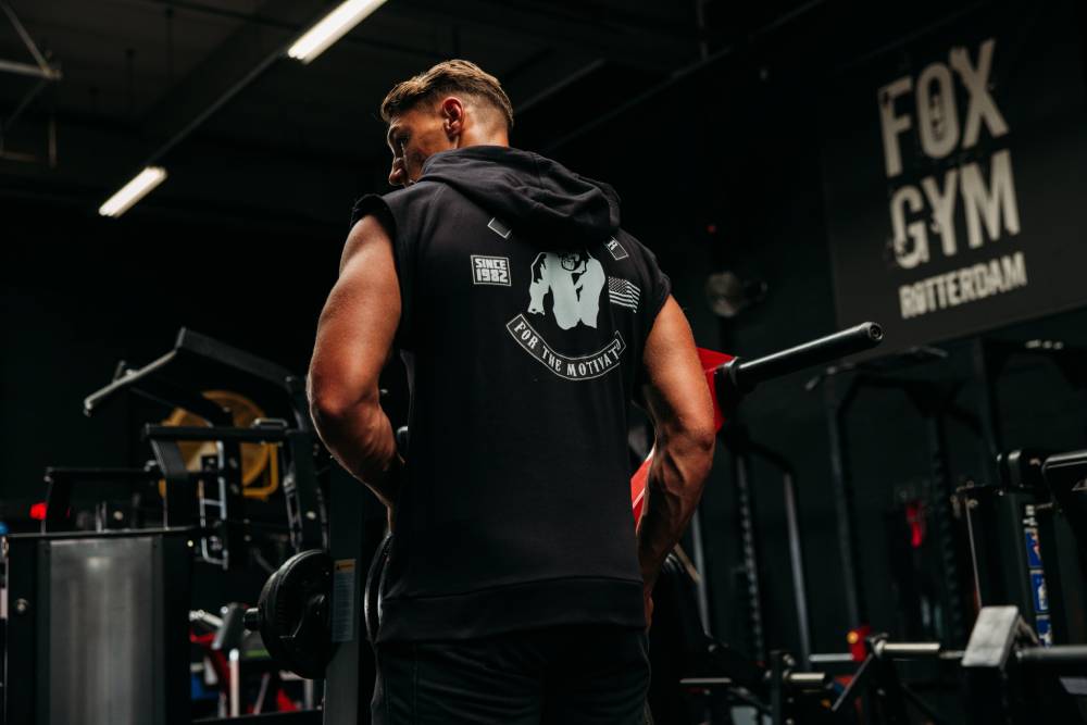 Gorilla Wear Huntley Mouwloze Hoodie - Zwart - Afbeelding 7