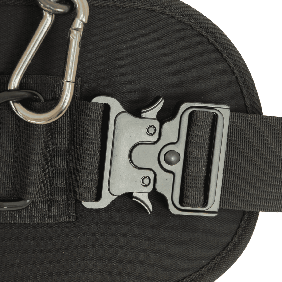 Lifemaxx Crossmaxx Dip belt met Quick Release - In gebruik