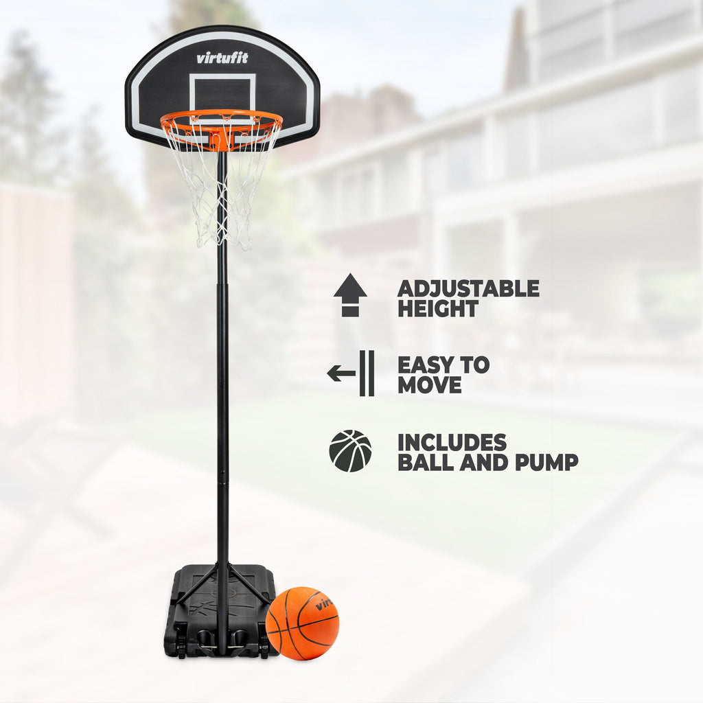 VirtuFit Verstelbare Basketbalpaal - 170 tot 215 cm - Afbeelding 5