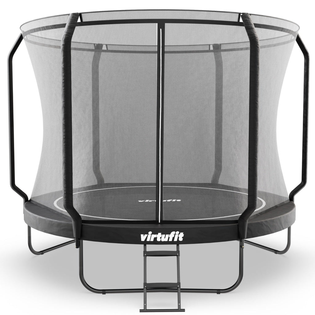 VirtuFit Premium Trampoline met Veiligheidsnet - Zwart - 305 cm - Afbeelding 12