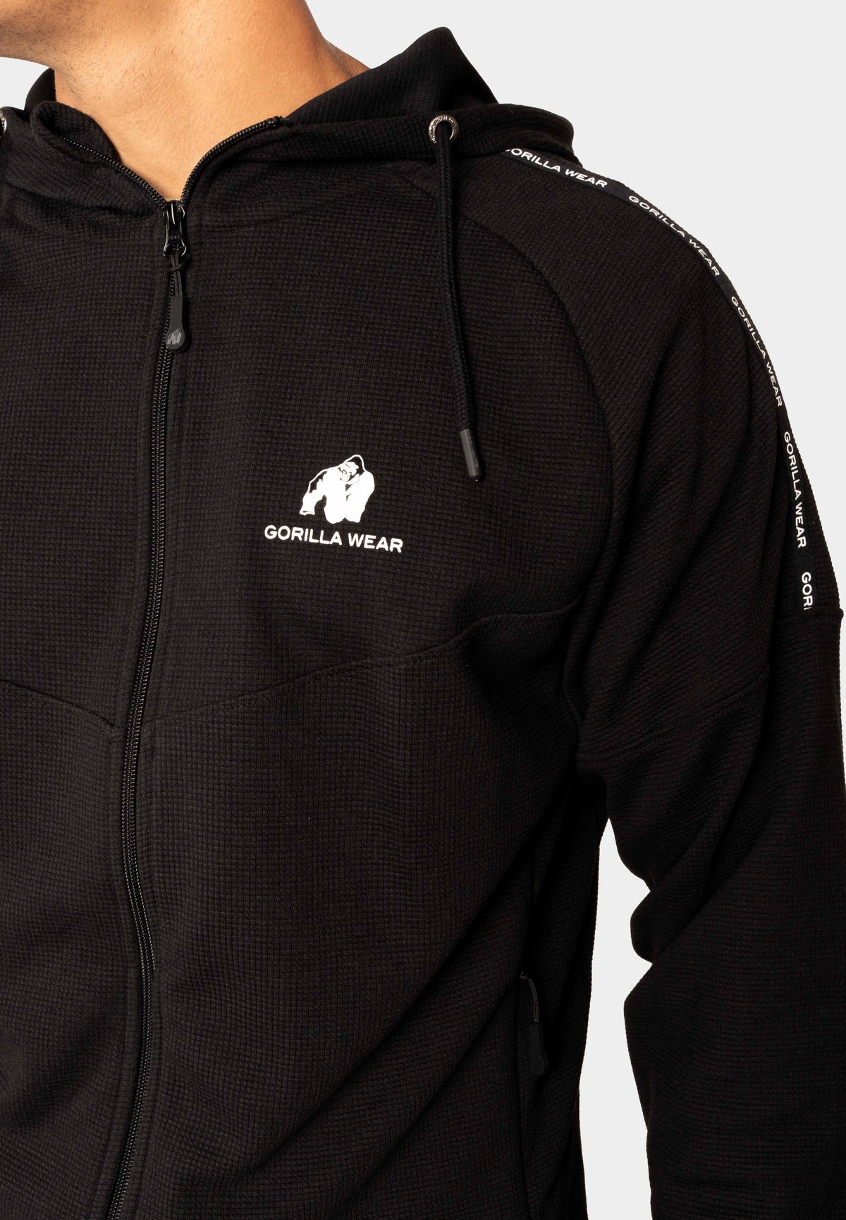 Gorilla Wear Harvey Trainingsjas - Zwart - Afbeelding 5
