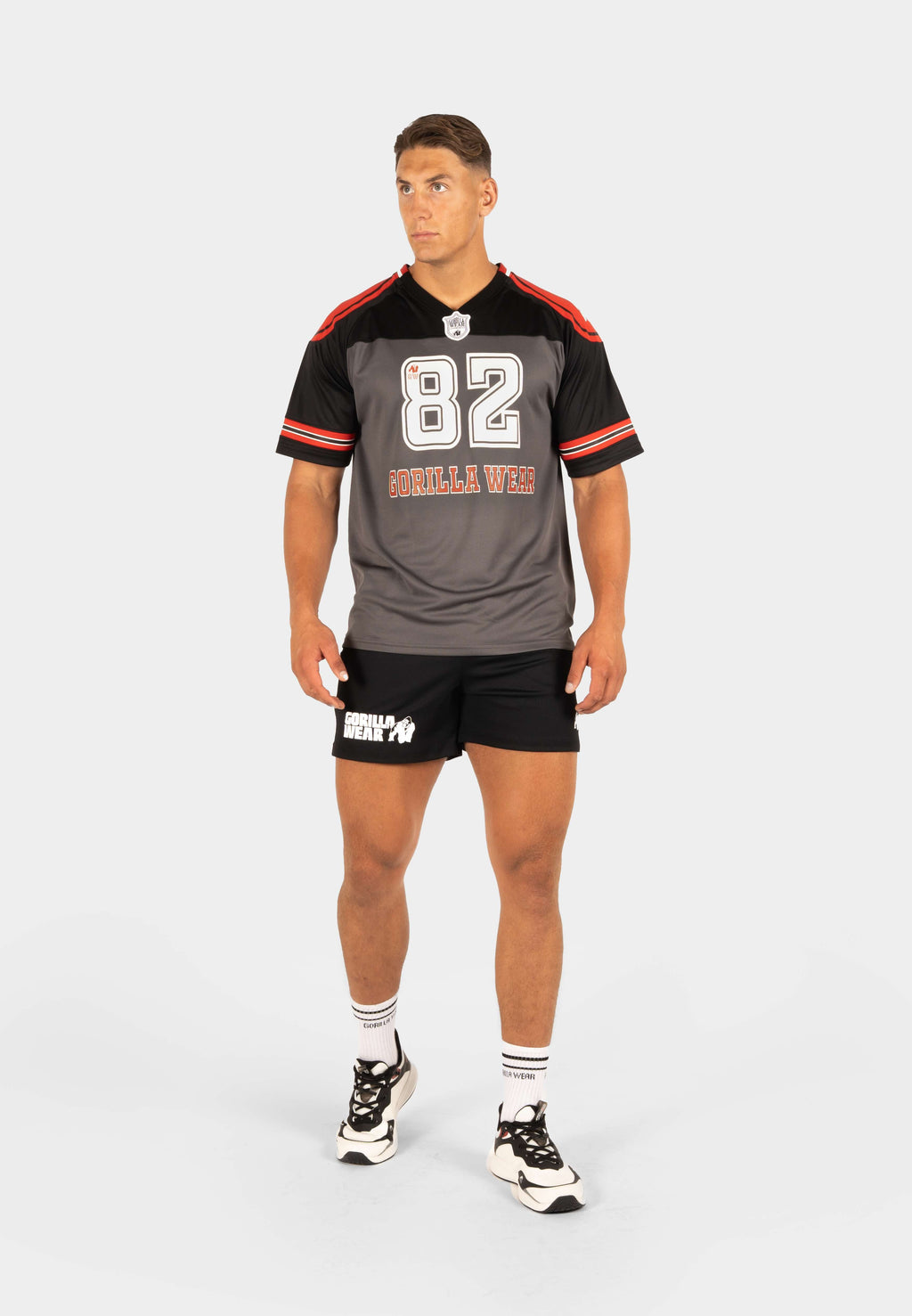 Gorilla Wear Tyler Football Jersey - Zwart/Rood - Afbeelding 6