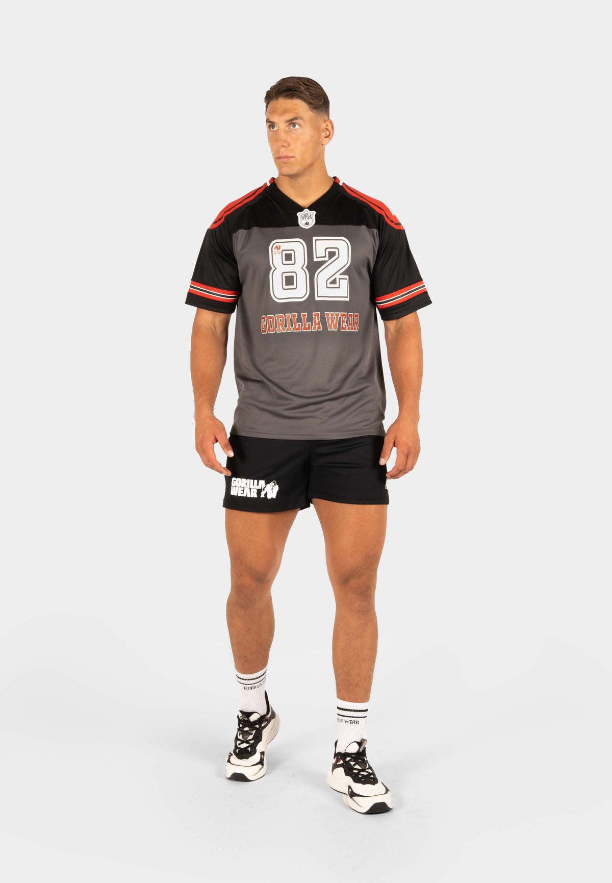 Gorilla Wear Tyler Football Jersey - Zwart/Rood - Afbeelding 6