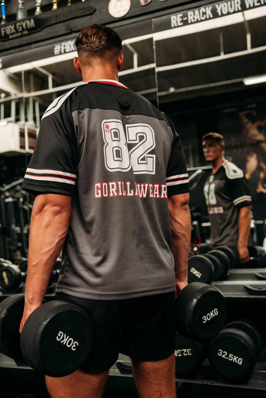 Gorilla Wear Tyler Football Jersey - Zwart/Wit - Afbeelding 5