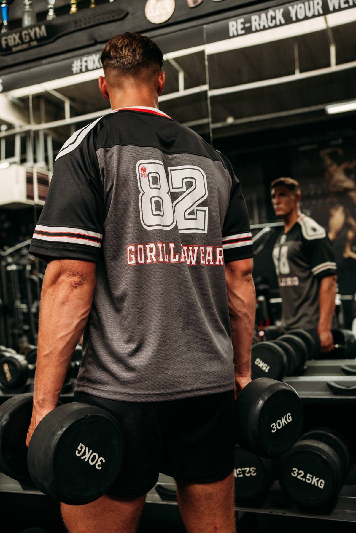 Gorilla Wear Tyler Football Jersey - Zwart/Wit - Afbeelding 5