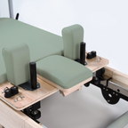 Toorx Liveness Opvouwbare Eikenhout Reformer PTX 3000 - Green Tea - Detailopname