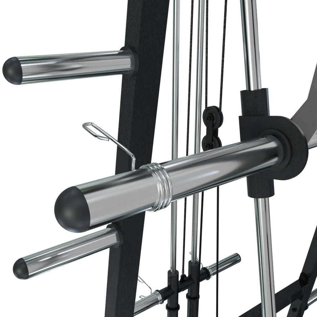 VirtuFit SM100 Smith Machine – Inclusief 100 kg Bumper Plates Set – Krachtstation - Aanzicht