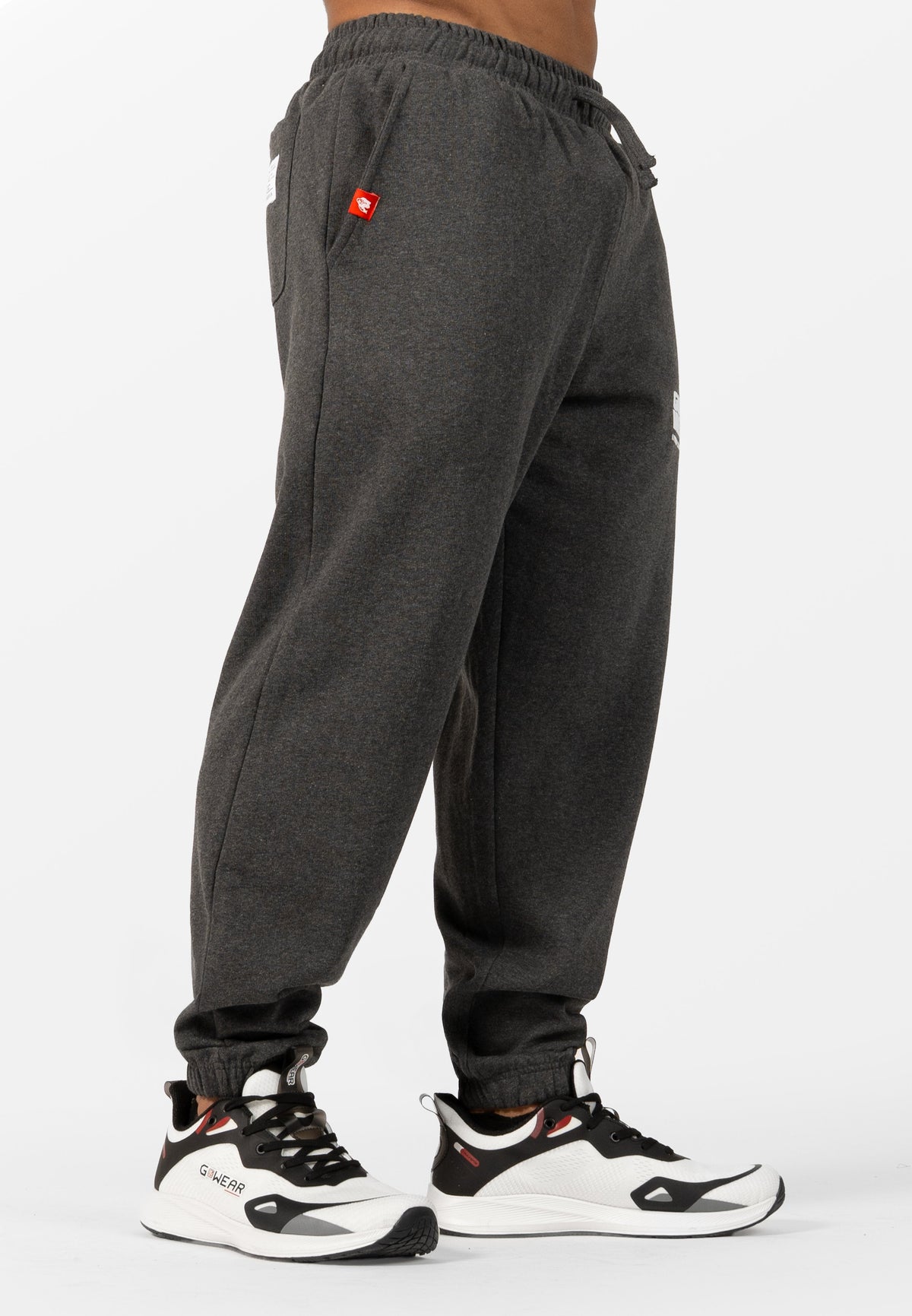 Gorilla Wear Classic Oversized Sweatpants - Donkergrijs Gemeleerd - Afbeelding 5