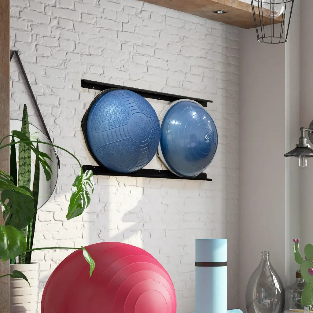 Bosu Double Storage Balance Trainer Muurbeugel - In gebruik