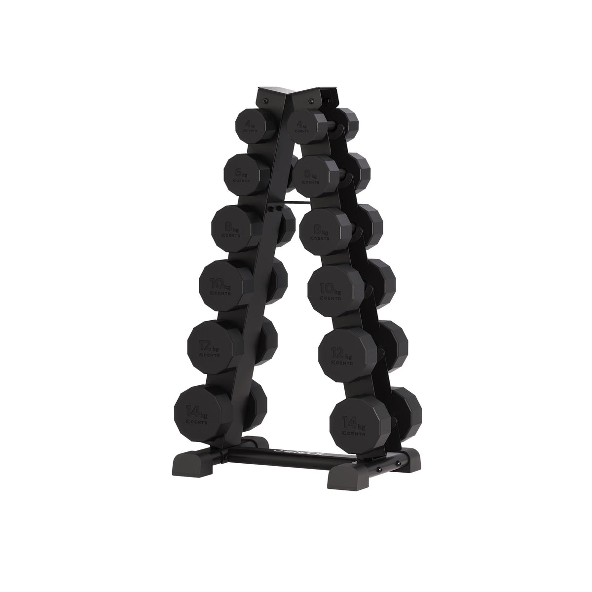 Centr Dumbbell Toren met 12-delige dumbbellset - 4 t/m 14 kg - In gebruik