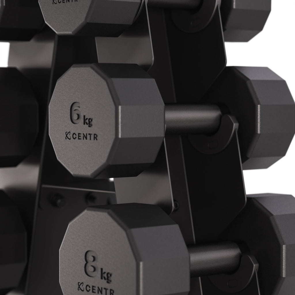 Centr Dumbbell Toren met 12-delige dumbbellset - 4 t/m 14 kg - Afbeelding 7