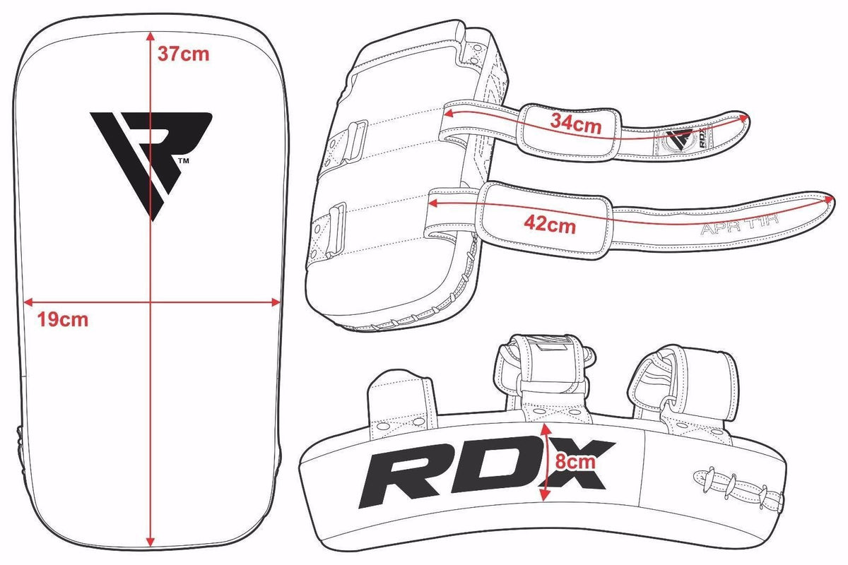 RDX Sports Stootkussen - Thai Kick Pad - Wit - In gebruik