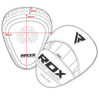 RDX Sports T1 Boxing Focus Pads - Wit - In gebruik