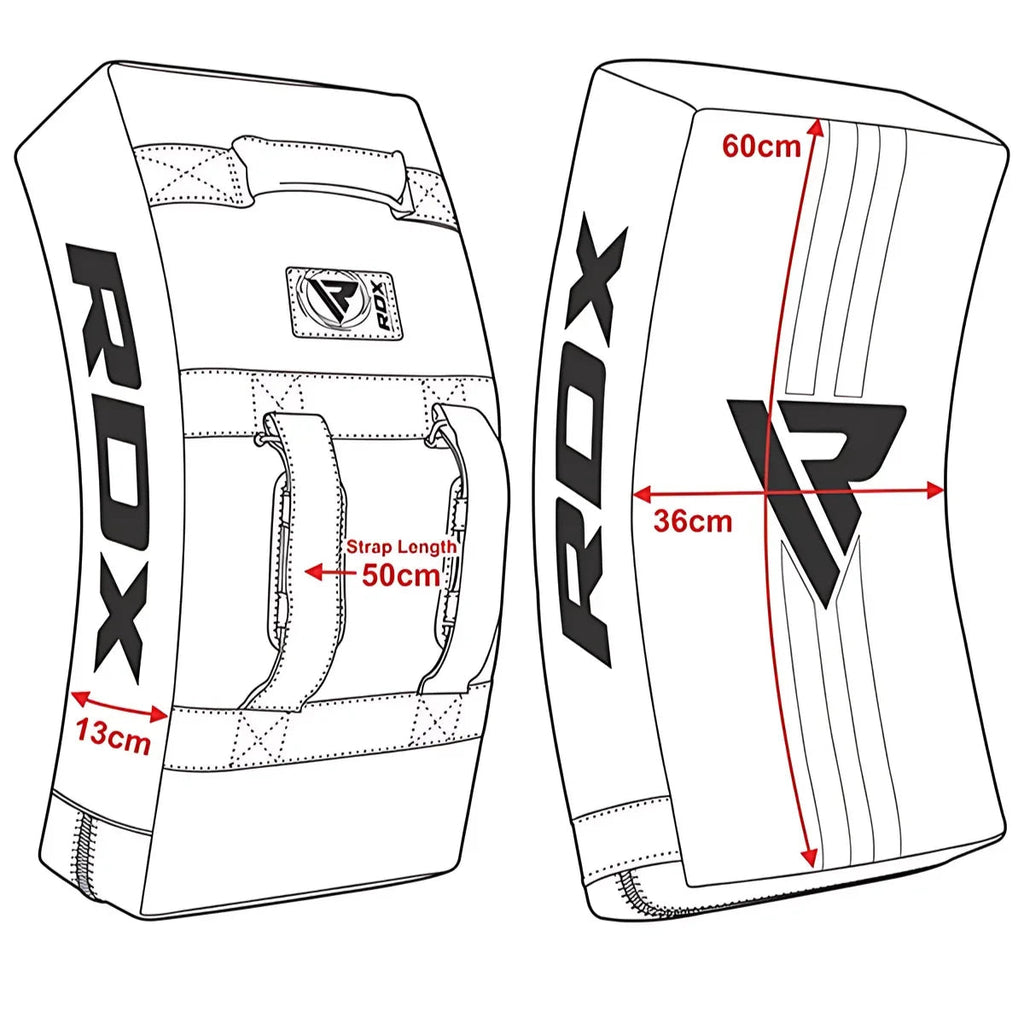 RDX Sports T1 Gebogen Stootkussen - Wit - Afbeelding 7