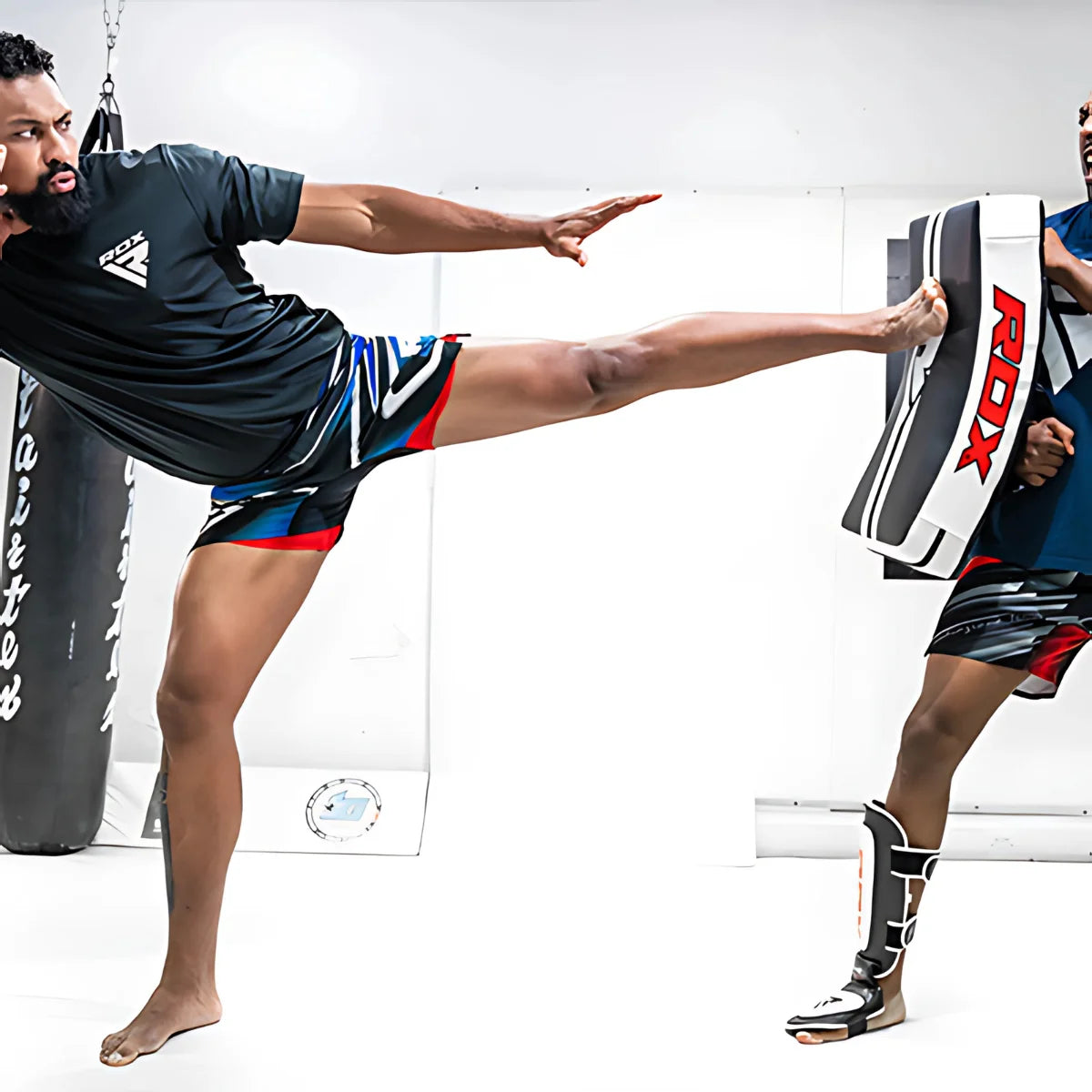 RDX Sports T1 Gebogen Stootkussen - Zwart - Afbeelding 5
