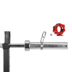 HMS Premium Olympische Halterstang met Lock Jaw Collars en Veerclipsluiting - 50 mm - 150 cm - Afbeelding 10