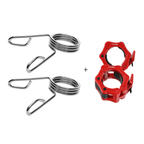 HMS Premium Olympische Halterstang met Lock Jaw Collars en Veerclipsluiting - 50 mm - 150 cm - Afbeelding 12
