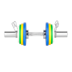 HMS Olympische Dumbbellstang met Veerclipsluiters - 50 mm - 50 cm - Afbeelding 10