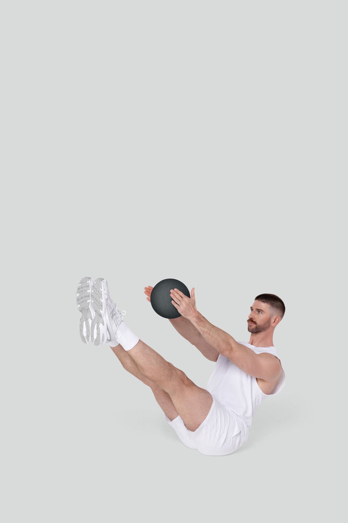 Bala Pilates Ball - Non-Weighted - Charcoal/Grijs - In gebruik