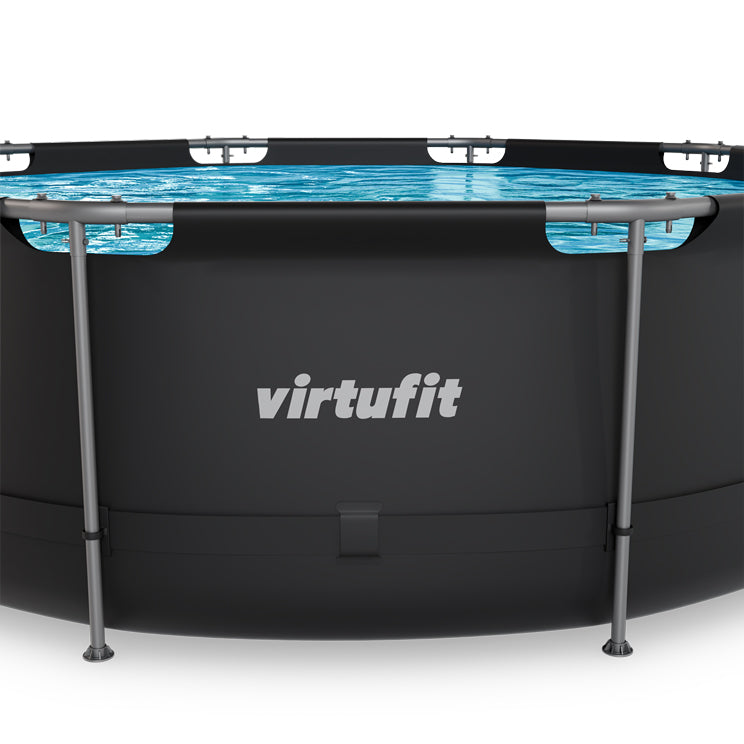 VirtuFit Rond Zwembad - Ø366 x 100 cm - Antraciet - Afbeelding 11